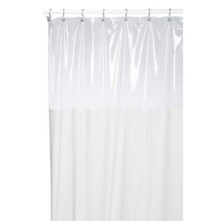 Carnation Home Fashions Carnation Home Fashions SCWIN/84/08 70 in. x 84 in. Window Shower Curtain or Liner - Ivory SCWIN/84/08